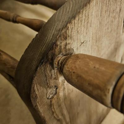 Vintage Pressback Oak Chair (BD-JS)