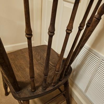 Vintage Pressback Oak Chair (BD-JS)