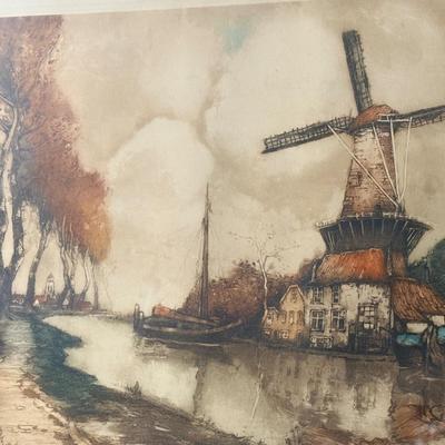 Dutch Etching - Artist Signed