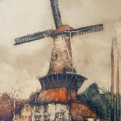 Dutch Etching - Artist Signed