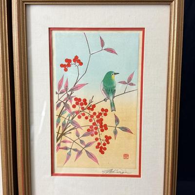 Shizuo Ashikaga (1917-1991) Japanese Painter - Pair