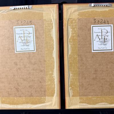 Shizuo Ashikaga (1917-1991) Japanese Painter - Pair