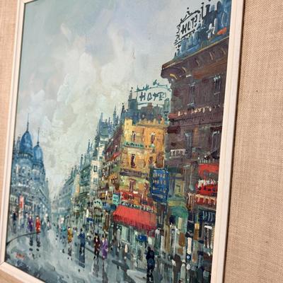 Antonio De Vity - Paris Street Scene c1960's