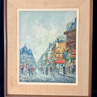 Antonio De Vity - Paris Street Scene c1960's