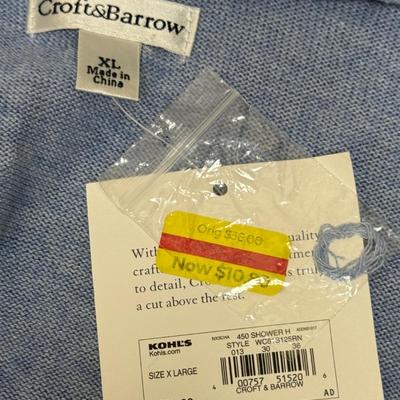 Sale Photo Thumbnail #147: New with Tag, actually a light blue color (looks light gray in the photos). Like new condition.