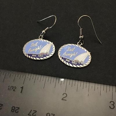 Vintage sail earrings