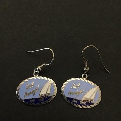 Vintage sail earrings