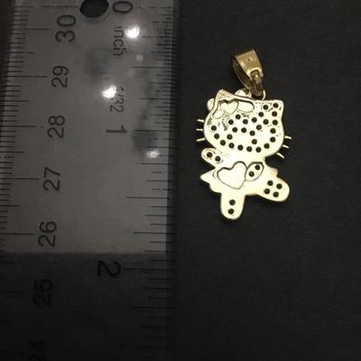 Cute hello Kitty, crystal rhinestone pendant