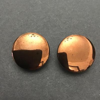 Vintage, West Germany button clip on earrings