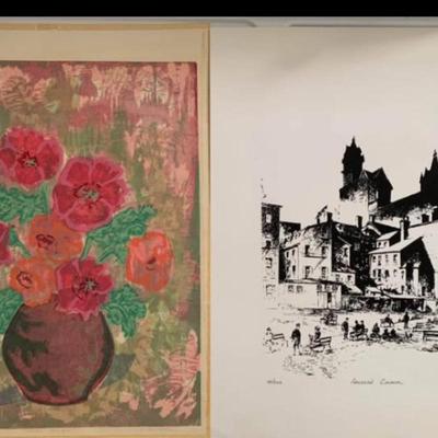 Signed & Numbered Print Lot (6 pieces) — florals, architecture, photography