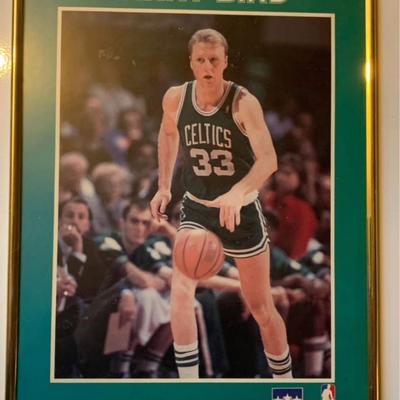 Larry Bird Boston Celtics Framed Vintage NBA Photo Print