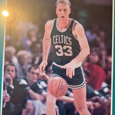 Larry Bird Boston Celtics Framed Vintage NBA Photo Print
