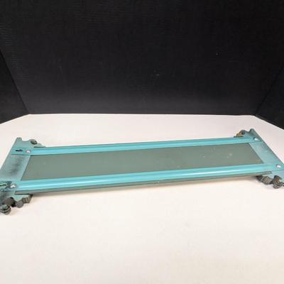 Beveled Wall Mirror With Scrolled Ornate Column Hollywood Regency