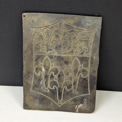 Antique Cast Iron Coat Of Arms