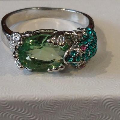 Frog Fashion Ring Size 7