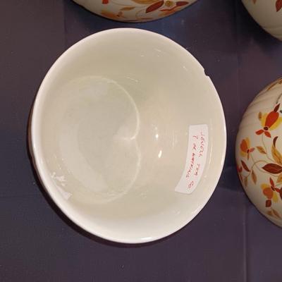 HALL CHINA JEWEL TEA AUTUMN LEAF NESTING BOWLS