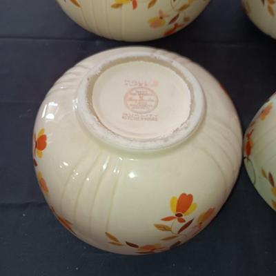 HALL CHINA JEWEL TEA AUTUMN LEAF NESTING BOWLS