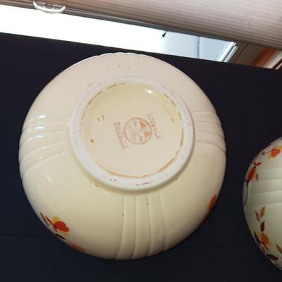 HALL CHINA JEWEL TEA AUTUMN LEAF NESTING BOWLS