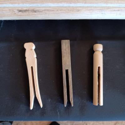 MAID-RITE GALVANIZED WASHBOARD, OLD SOAP AND CLOTHES PINS