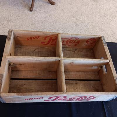 SECTIONED WOODEN PEPSI-COLA CRATE