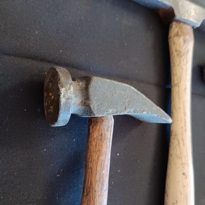 A VARIETY OF OLD HAMMERS