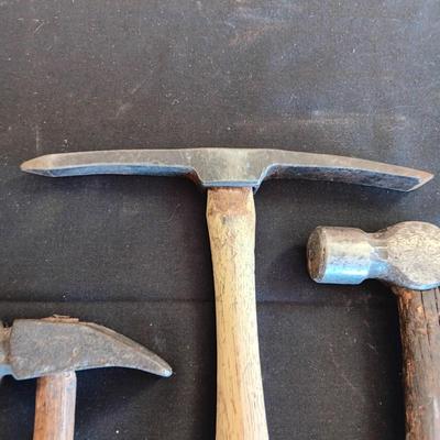 A VARIETY OF OLD HAMMERS