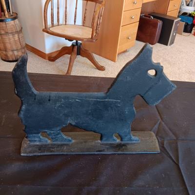CAST IRON SCOTTY DOG DOORSTOP