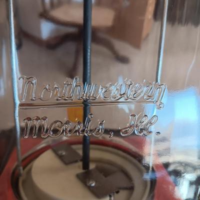 WORKING NORTHWESTERN COIN OPERATED GUMBALL MACHINE