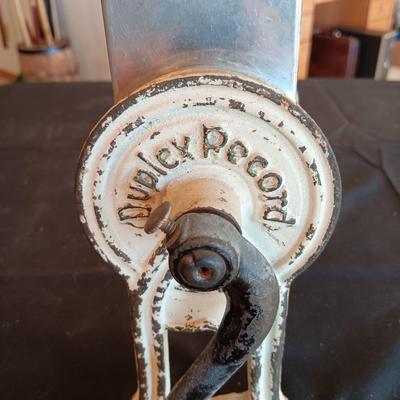 DUPLEX RECORD CAST IRON FOOD OR NUT GRINDER