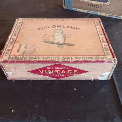A COLLECTION OF CIGAR BOXES