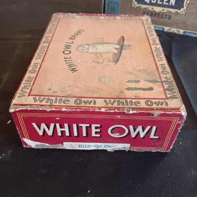 A COLLECTION OF CIGAR BOXES