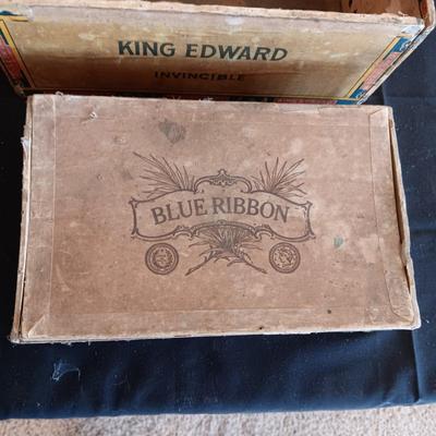A COLLECTION OF CIGAR BOXES