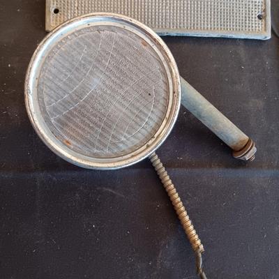 VINTAGE CHEVROLET CAR PART AND AN AUTO SPOT LIGHT