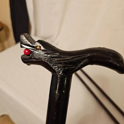 Black Lacquer Walking Stick & More (BD-JS)