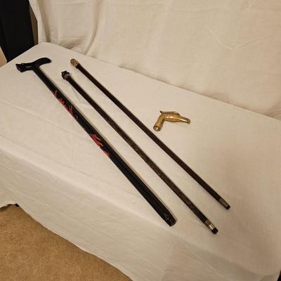 Black Lacquer Walking Stick & More (BD-JS)