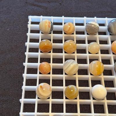 MOSTLY BANDED AGATE MARBLES