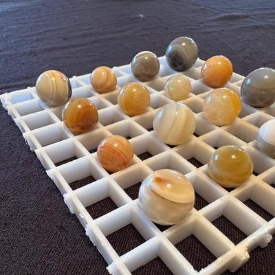 MOSTLY BANDED AGATE MARBLES