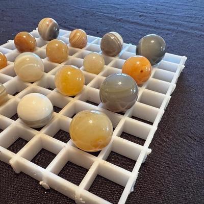 MOSTLY BANDED AGATE MARBLES