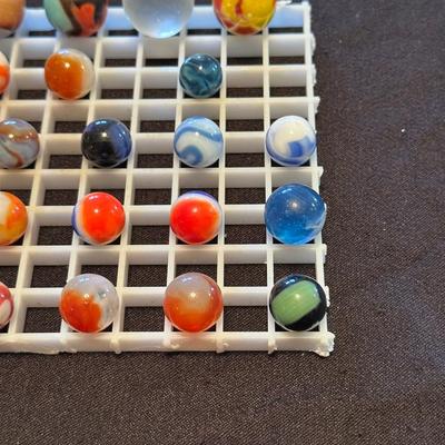 ASSORTMENT OF VINTAGE COLLECTIBLE MARBLES (2)