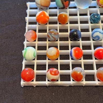 ASSORTMENT OF VINTAGE COLLECTIBLE MARBLES (2)
