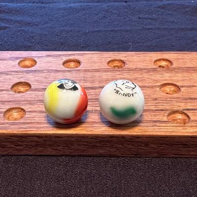 ORPHAN ANNIE AND SANDY COLLECTIBLE MARBLES