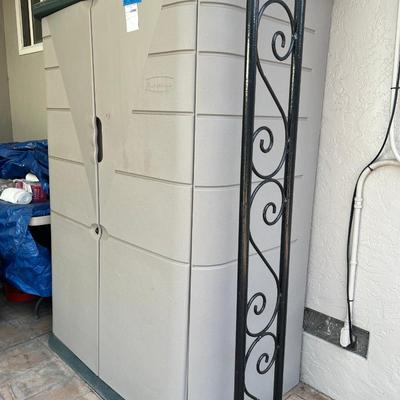 Rubbermaid storage cabinet contents not included