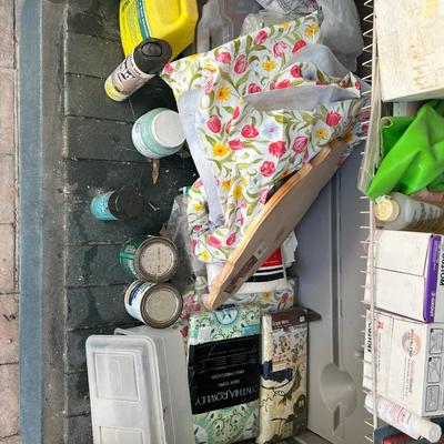 Rubbermaid storage cabinet contents not included