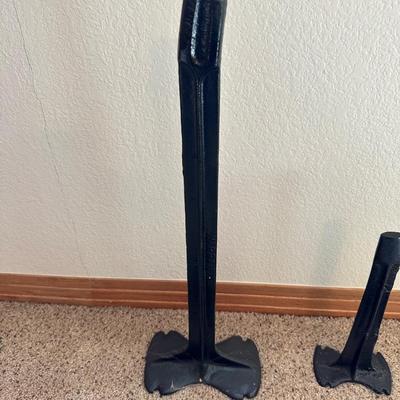VINTAGE CAST IRON COBBLERS SHOE ANVILS