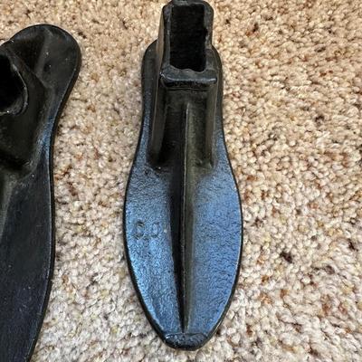 VINTAGE CAST IRON COBBLERS SHOE ANVILS