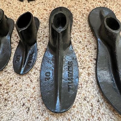 VINTAGE CAST IRON COBBLERS SHOE ANVILS
