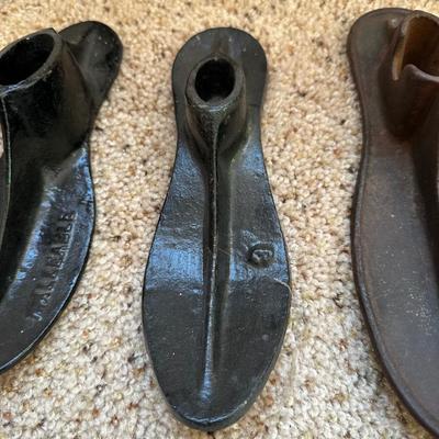 VINTAGE CAST IRON COBBLERS SHOE ANVILS
