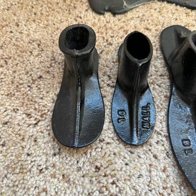 VINTAGE CAST IRON COBBLERS SHOE ANVILS