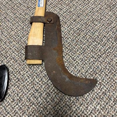 BRUSH HOOK AND A DOUBLE AXE