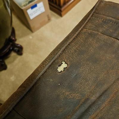 Lane Faux Leather Brown Loveseat (BD-JS)